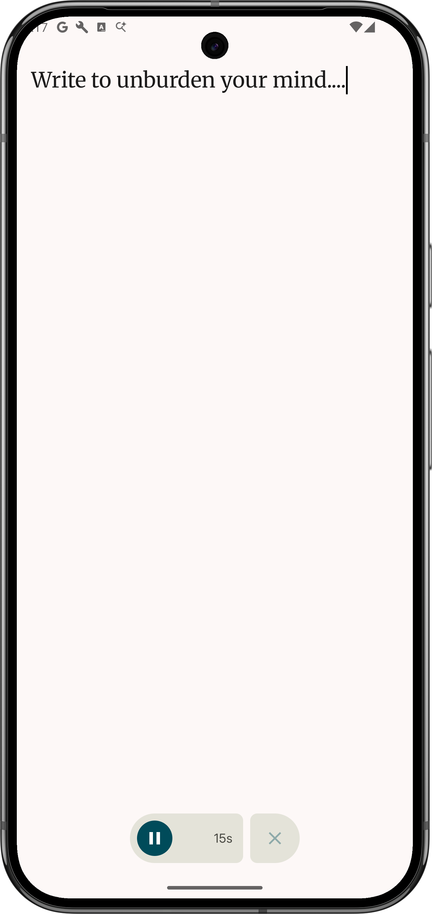 Writing reflection with tagging system